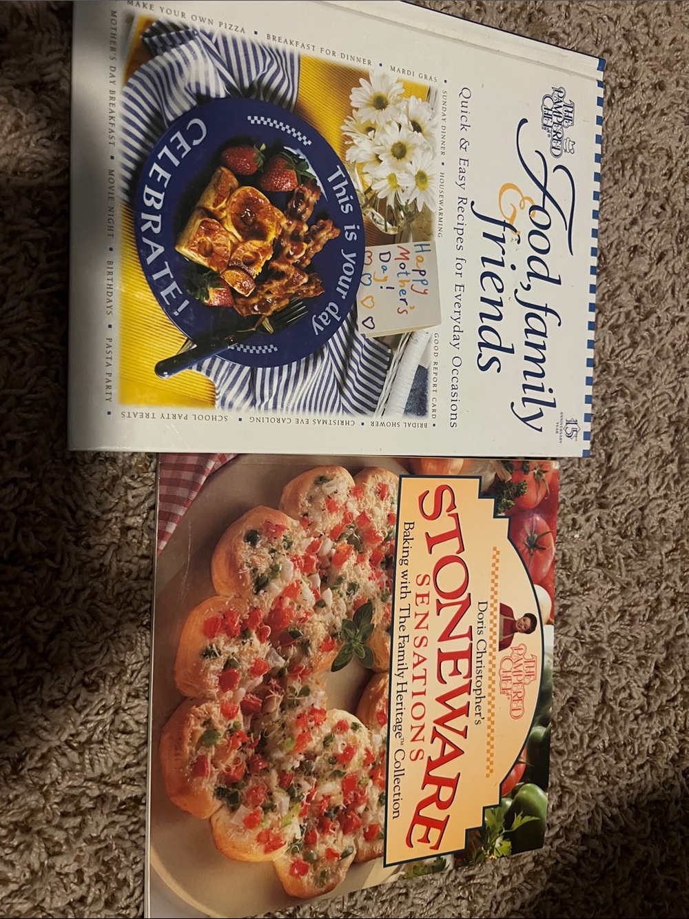 Pampered Chef vintage cookbooks